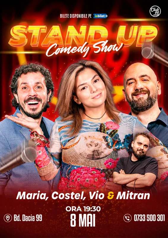 Stand-up Comedy cu Costel, Maria Popovici, Vio, Mitran