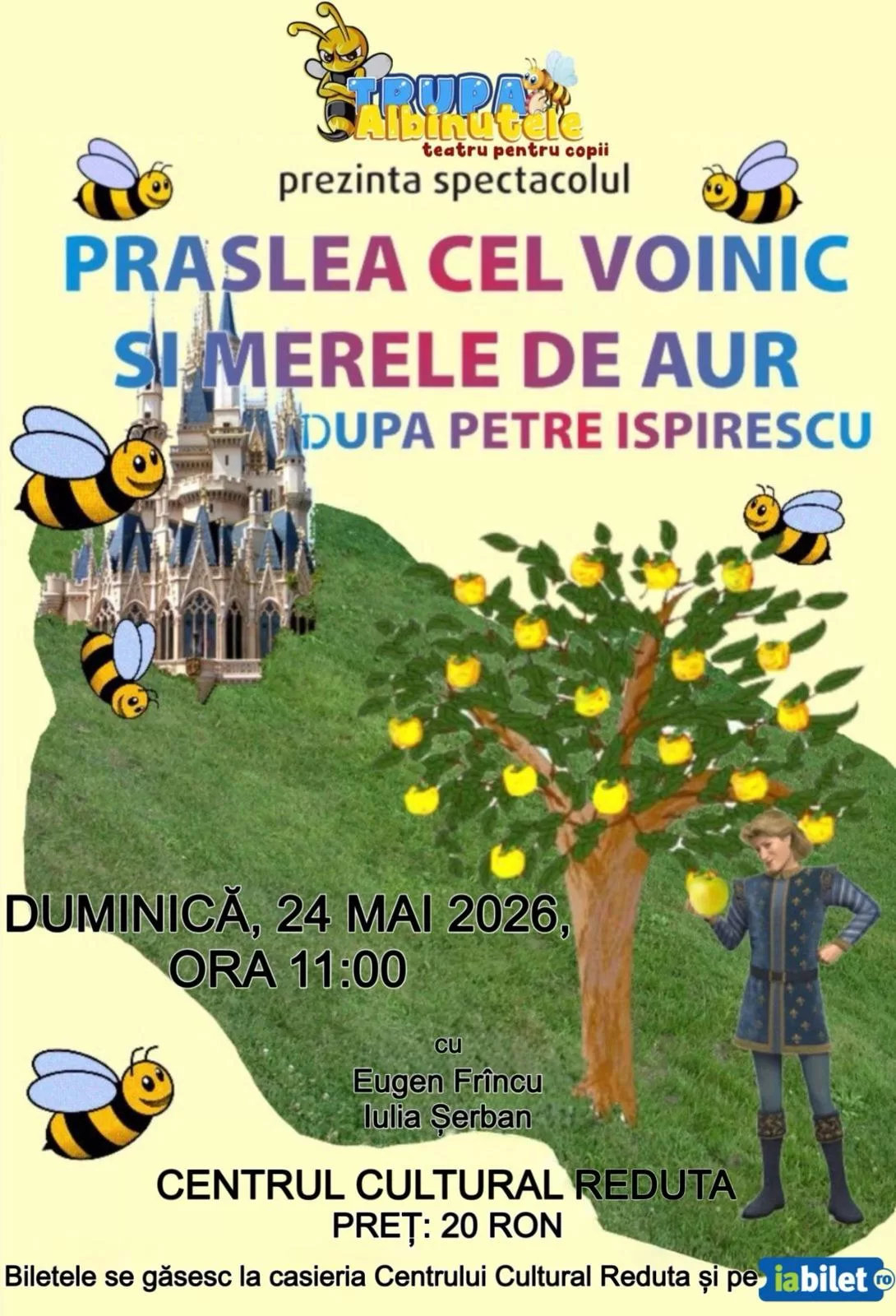 Spectacol de teatru de păpuși – Prâslea cel Voinic și merele de aur