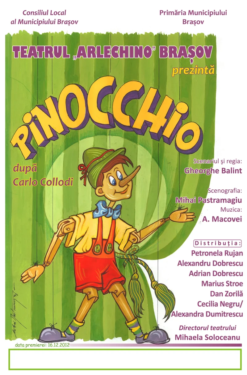 Pinocchio dupa Carlo Collodi