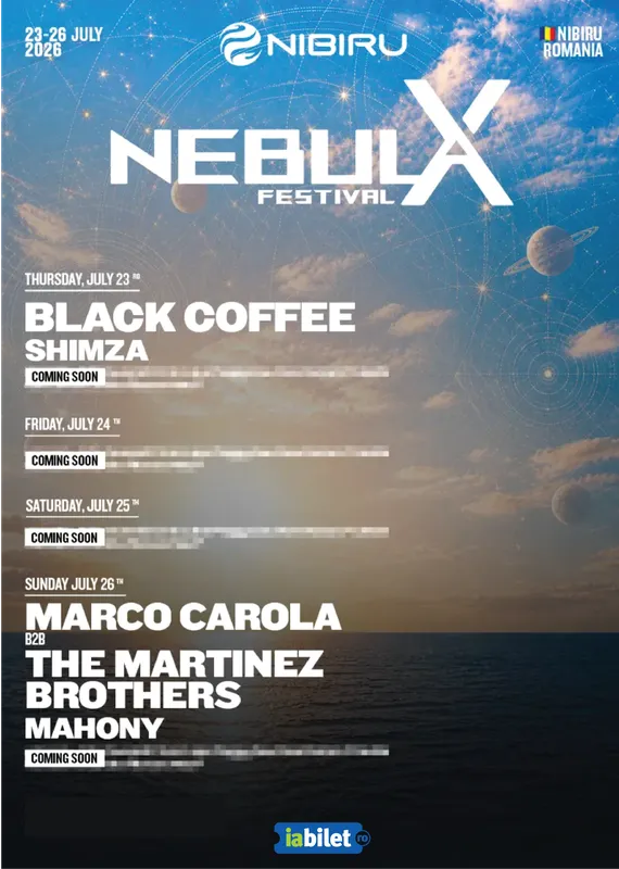 Nibiru: Nebula X Festival feat. Black Coffee, Shimza, Marco Carola, Mahony