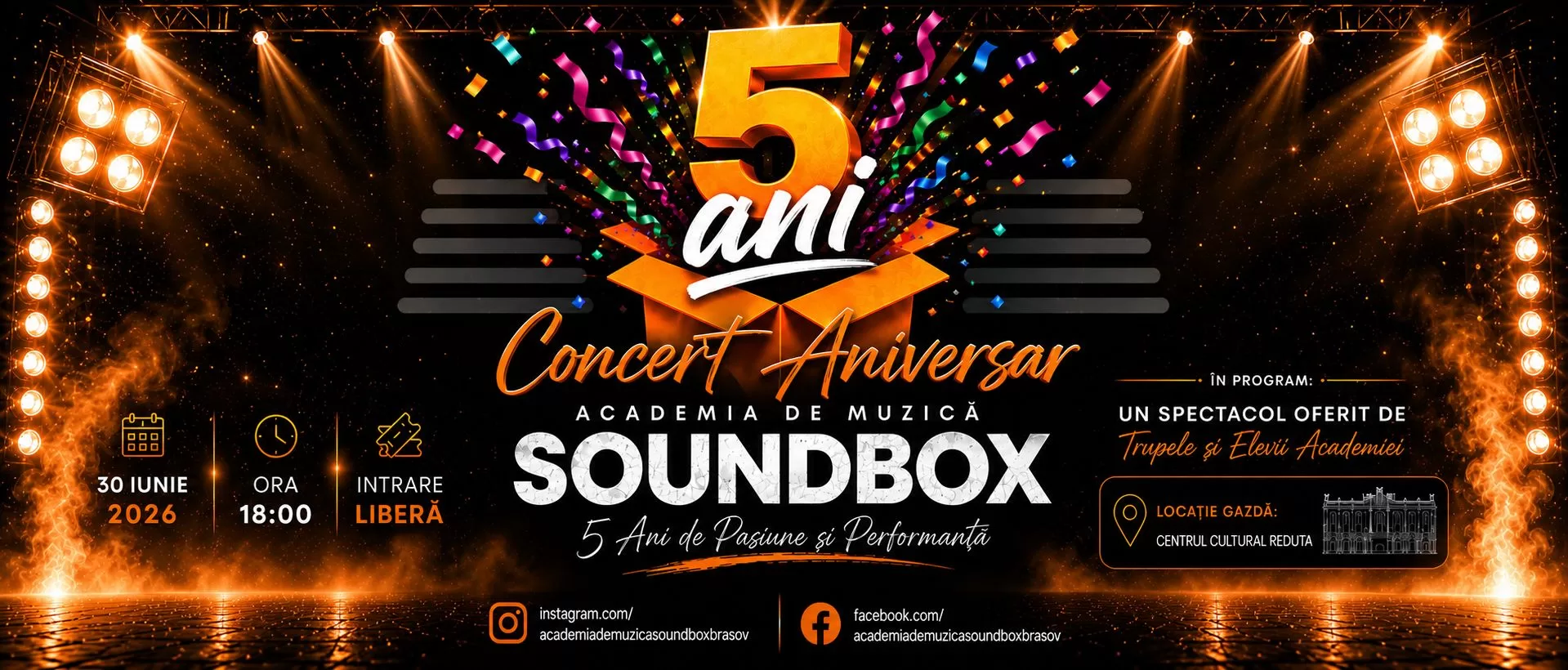 Concert Aniversar Soundbox – 5 Ani de Pasiune și Performanță