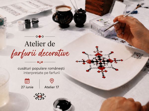 Atelier de farfurii decorative - Cusături populare românești