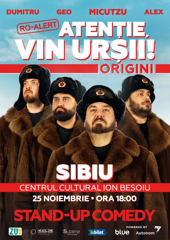 Stand-up Comedy cu Micutzu, Geo Adrian si George Dumitru - “Atentie, vin ursii!”