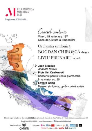 Concert simfonic – Sibelius, Ceaikovski, Grieg