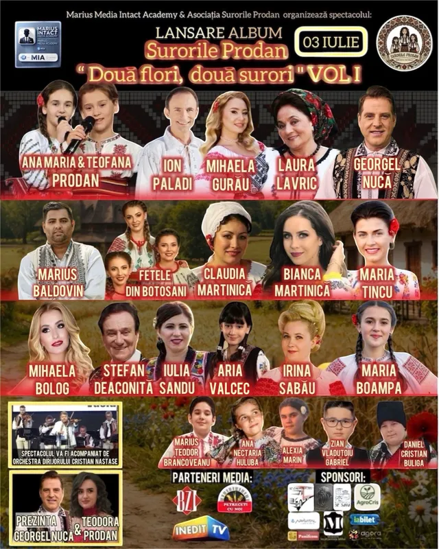 Surorile Prodan - „Două voci, aceeași inimă” - Lansare CD