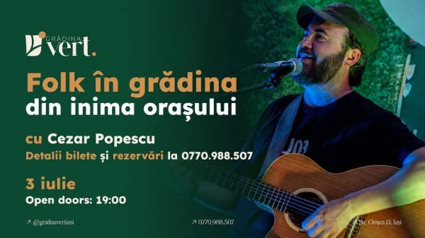 Seară de Folk cu Cezar Popescu | Povești din inima orașului