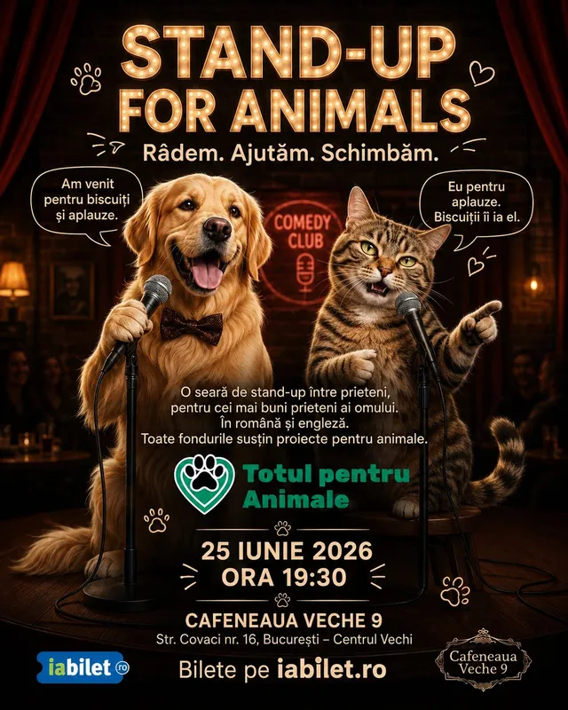 Stand-Up Comedy Caritabil by Totul pentru Animale