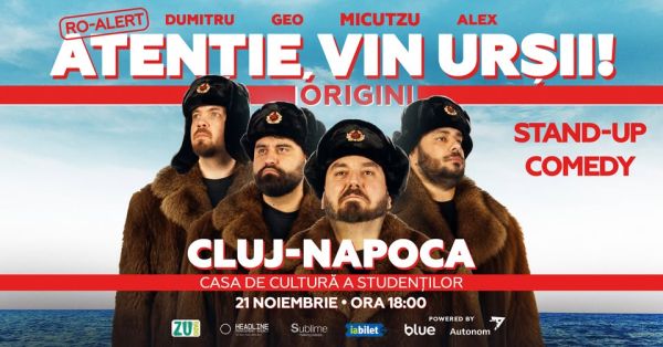 Stand-up Comedy cu Micutzu, Geo Adrian si George Dumitru - “Atentie, vin ursii!” - SAMB