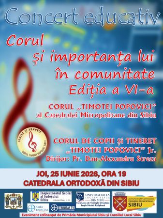 Concert educativ – „Corul și importanța lui în comunitate” ed. a VI-a