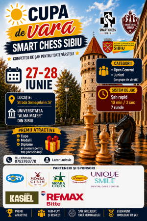 Cupa de vara la sah Smart Chess Sibiu, editia a VI-a