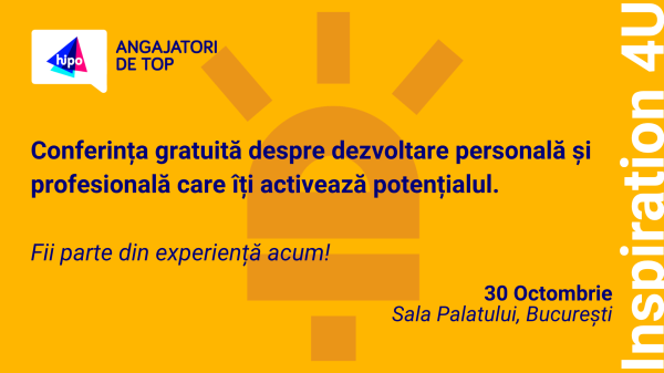 Inspiration 4U Bucuresti - Conferinta inspirationala cu acces gratuit