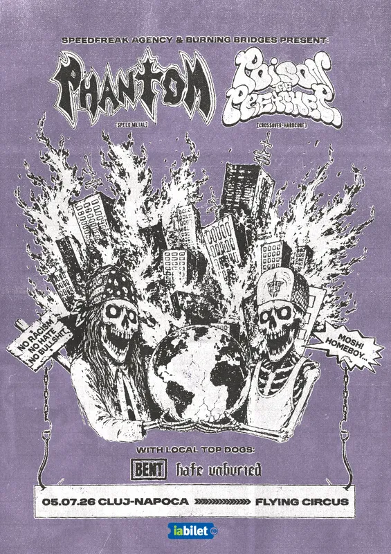 Poison The Preacher (Col) & Phantom (Mex) w/ Bent, Hate Unburied