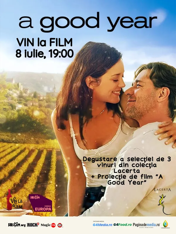 Vin la film - proiectie "A good year"