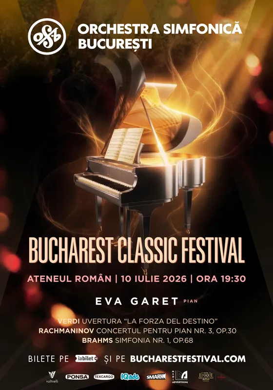 Bucharest Classic Festival: Rachmaninov, Eva Garet, Orchestra Simfonică București