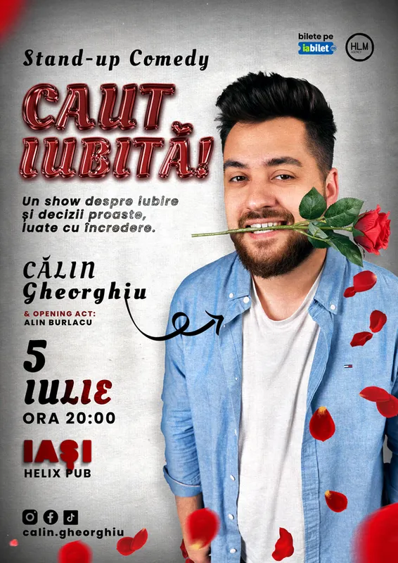 Caut iubită! – Stand-up Comedy cu Călin Gheorghiu