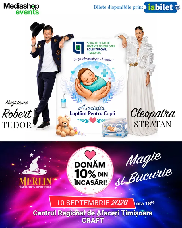 Magie si bucurie @ Magicianul Robert Tudor si Cleopatra Stratan