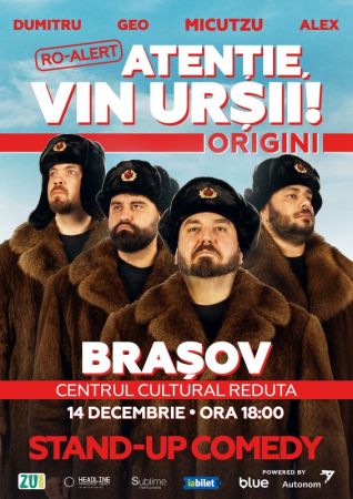 Stand-up Comedy cu Micutzu, Geo Adrian si George Dumitru - “Atentie, vin ursii!"