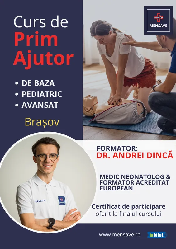 Cursuri de prim ajutor cu MENSAVE