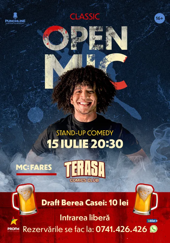 Stand-up Comedy Open mic pe Terasa