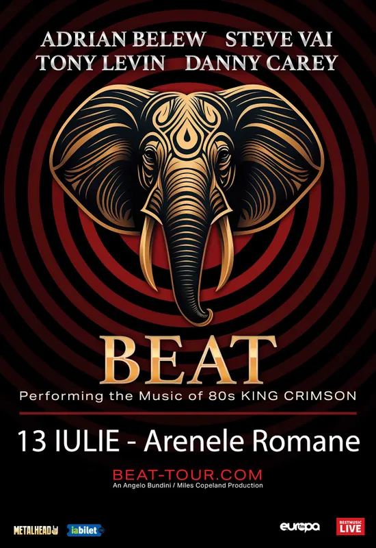 BEAT - Steve Vai, Danny Carey (Tool), Adrian Belew, Tony Levin (King Crimson)