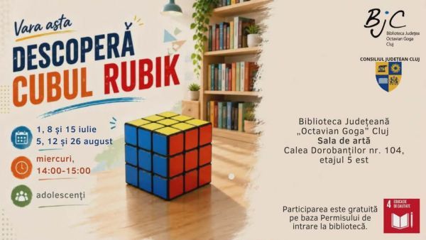 Descoperă cubul Rubik! - ateliere pentru adolescenți