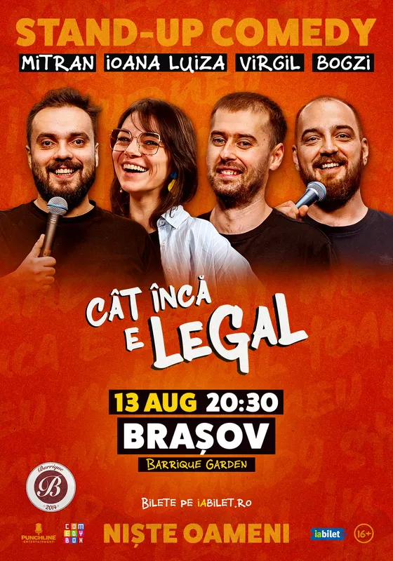 Stand-up Comedy cu Mitran, loana Luiza, Virgil Ciulin și Bogzi | Cât încă e legal