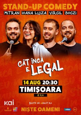Stand-up Comedy cu Mitran, loana Luiza, Virgil Ciulin și Bogzi | Cât încă e legal