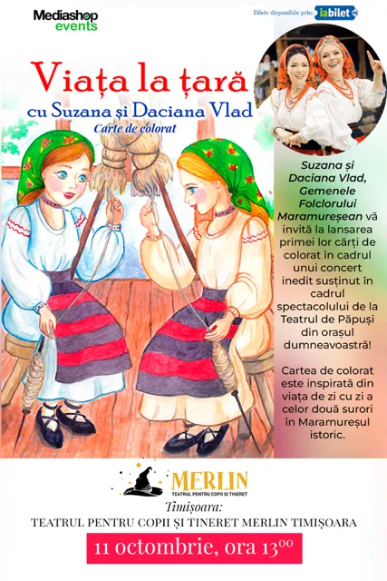 Teatru de papusi & Concert cu Suzana și Daciana Vlad Gemenele Folclorului Maramureșean