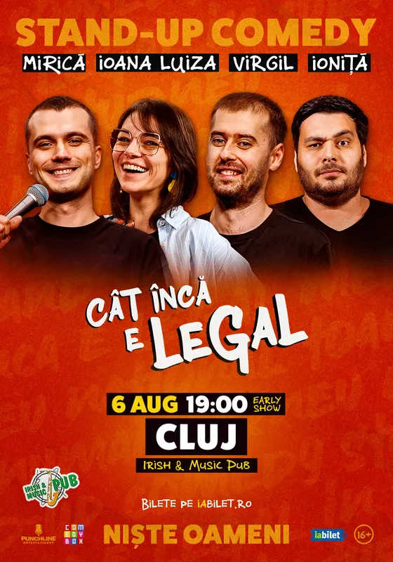 Stand-up Comedy cu Mirică, loana Luiza, Virgil Ciulin și Alex Ioniță | Cât încă e legal