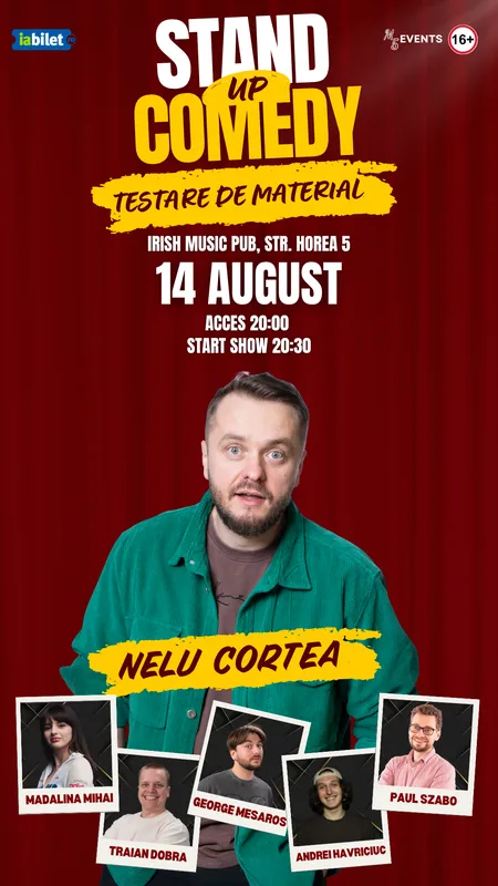 Stand-Up Comedy - Testare de material cu Cortea, George, Mădălina, Szabo, Havriciuc și Traian