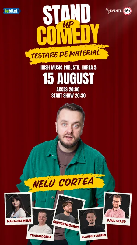 Stand-Up Comedy - Testare de material cu Cortea, George, Mădălina, Szabo, Havriciuc și Traian