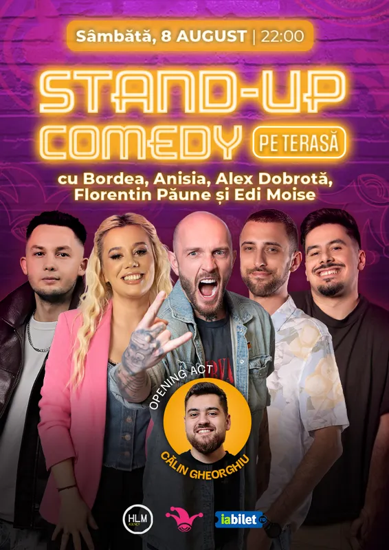 Stand-up comedy cu Bordea, Anisia, Florentin Păune, Alex Dobrotă și Edi Moise