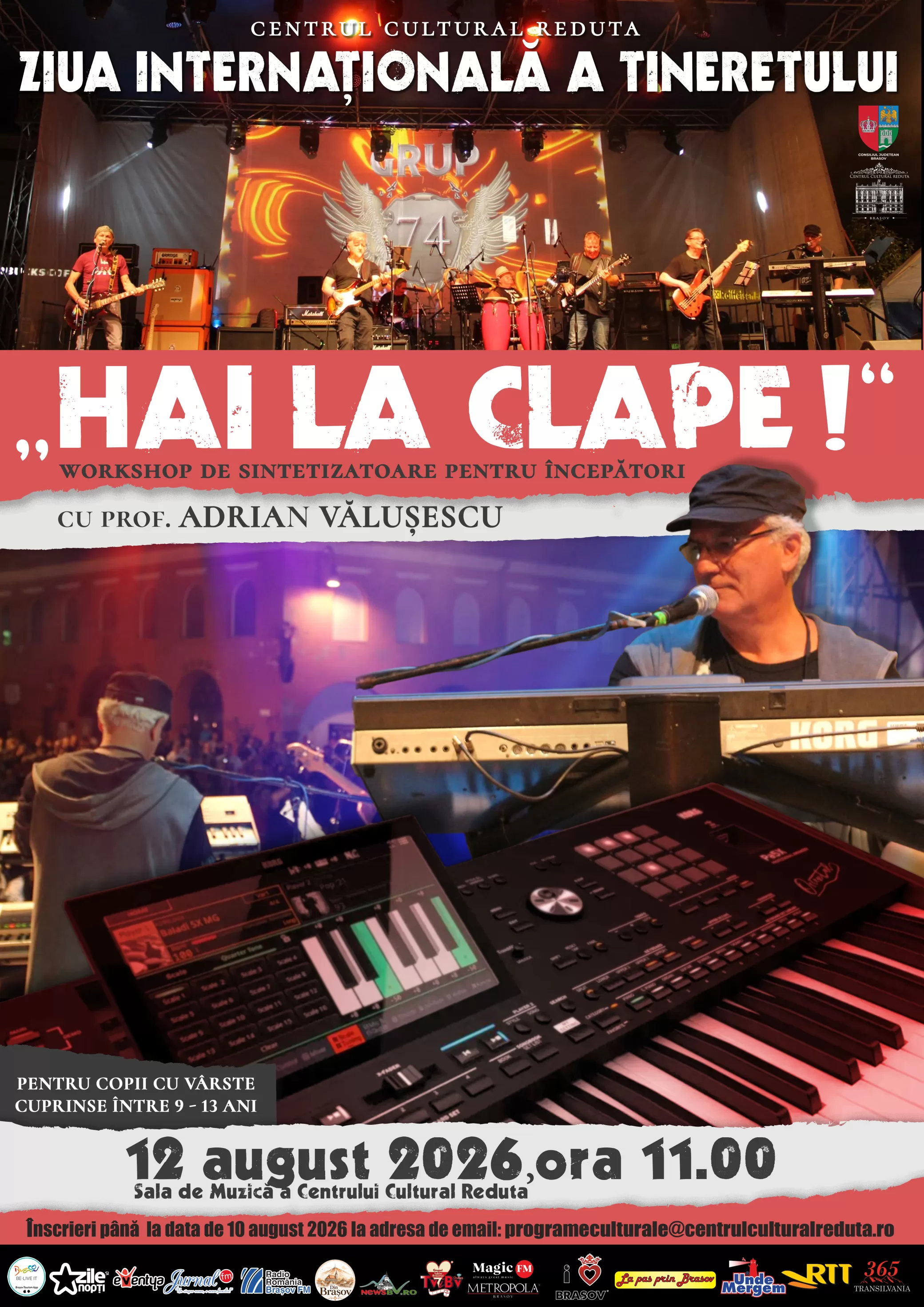 „Hai la clape!” – atelier de sintetizatoare pentru copiii pasionați de muzică