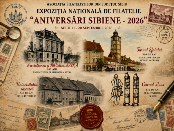 Descoperă Sibiul prin timbre, povești și istorie!