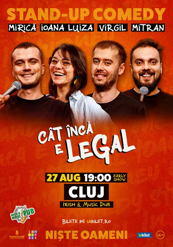 Stand-up Comedy cu Mirică, loana Luiza, Virgil Ciulin și Mitran | Cât încă e legal