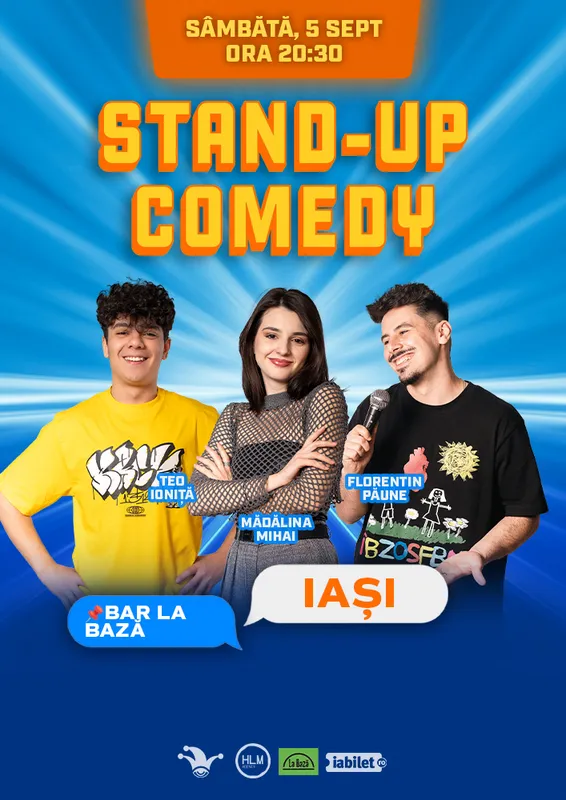 Stand Up Comedy cu Mădălina Mihai, Teo Ioniță și Florentin Păune