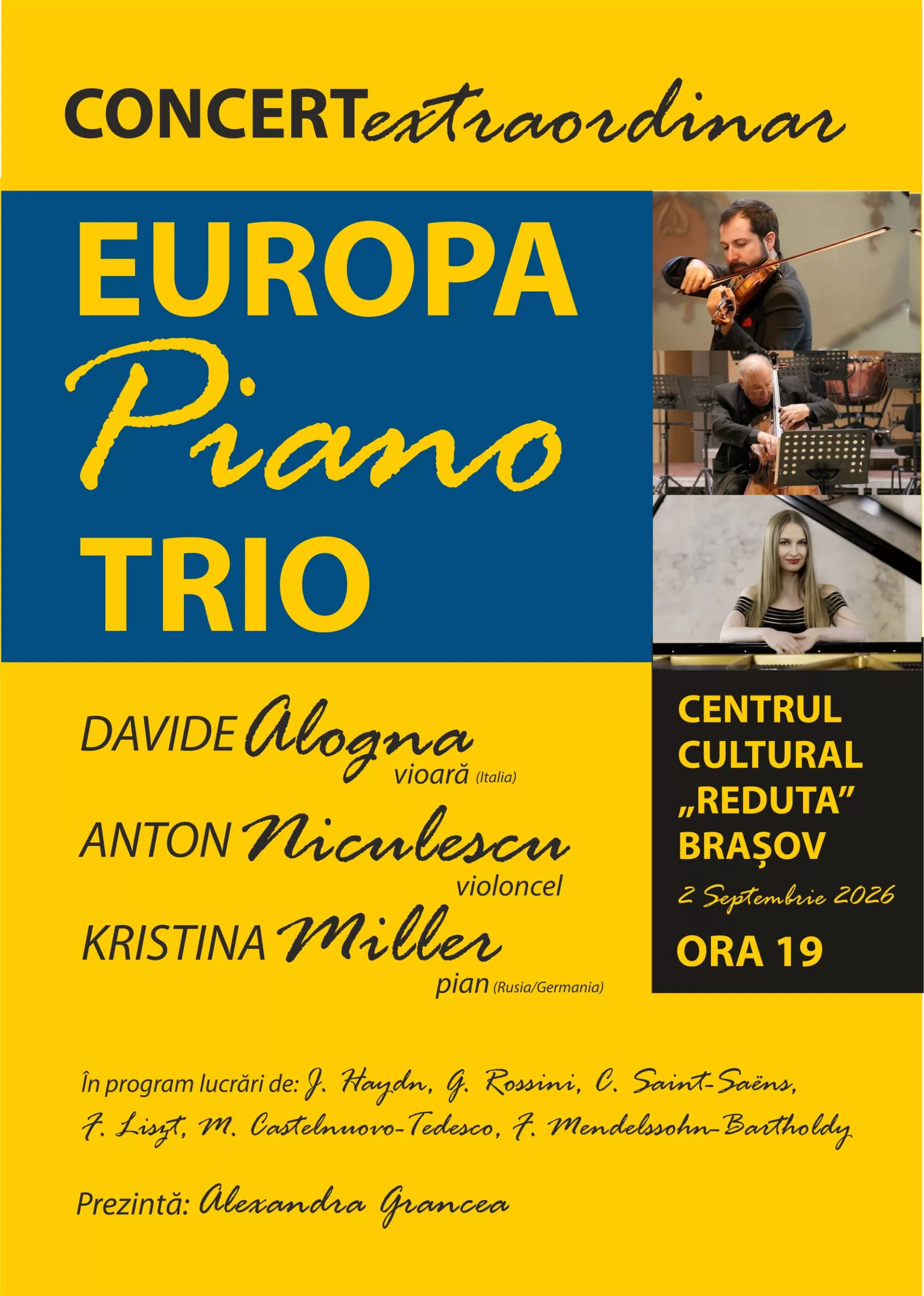 CONCERT EXTRAORDINAR „EUROPA PIANO TRIO”