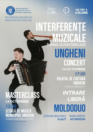 Ștefan Diaconu și Radu Rățoi: INTERFERENȚE MUZICALE - Turneu și masterclass