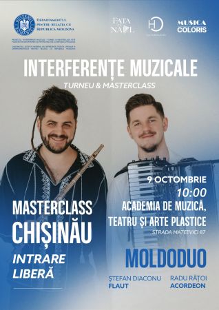 Ștefan Diaconu și Radu Rățoi: INTERFERENȚE MUZICALE - Turneu și masterclass