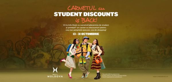 Carnetul cu Student Discounts is Back