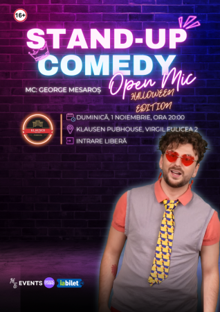Stand-up Comedy Open-Mic cu George Mesaroș - Halloween Edition