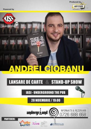 Lansare de carte & STAND UP SHOW cu Andrei Ciobanu